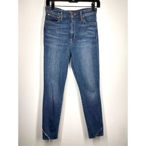 Joe’s Jeans The Charlie Skinny Ankle Distressed High Rise Raw Hem Women 27